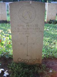 Dar Es Salaam War Cemetery - Oberholzer, S G